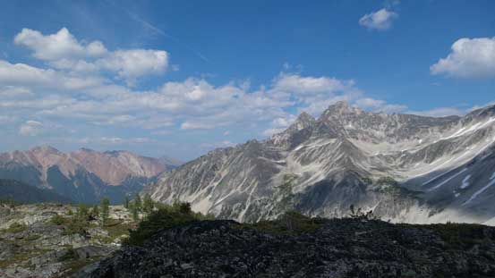 A view towards Connemara Peak from our camp