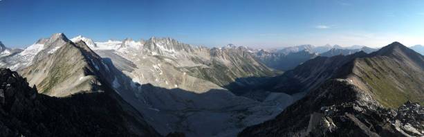 Another panorama from the summit. Click to view large size.