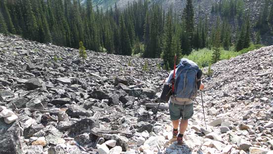 Back on the path through that boulder field