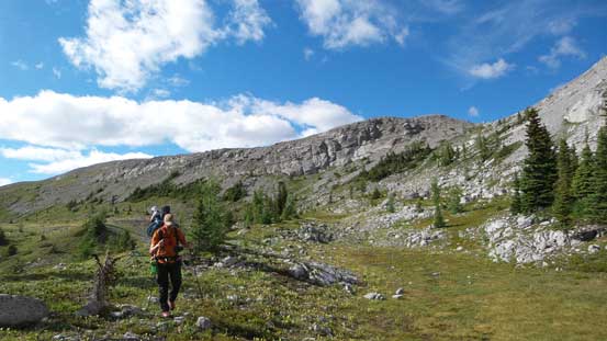 Firstly we had to lose a bit of height from South Burstall Pass