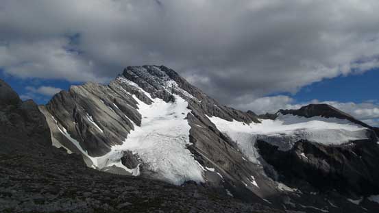 Eventually we gained the shoulder, looking ahead towards our objective