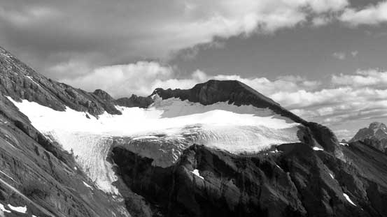 We got a bird-eye view of the glacier that we had to ascend the following day.