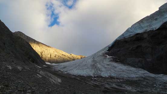 The last bit of sunlight shone on our objective