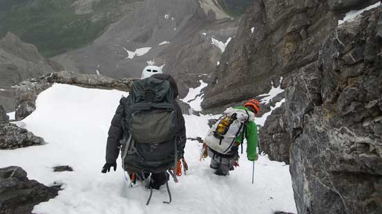 Snow proved to be a faster way down