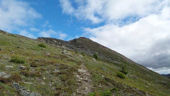 Hiking along the trail