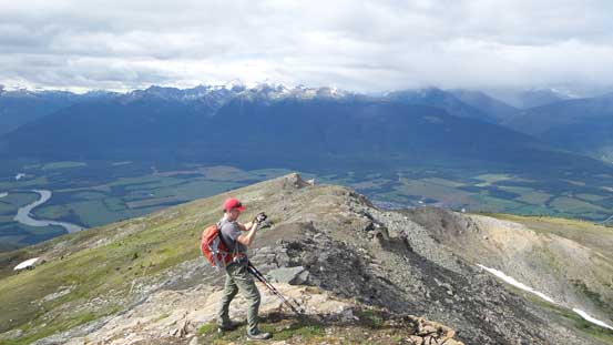 Mike taking in the views