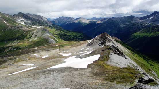 Oh here's a massive elevation drop down to the saddle