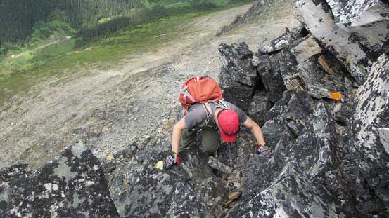 Almost on the summit ridge now