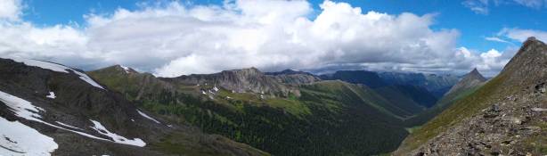 A panorama view towards north