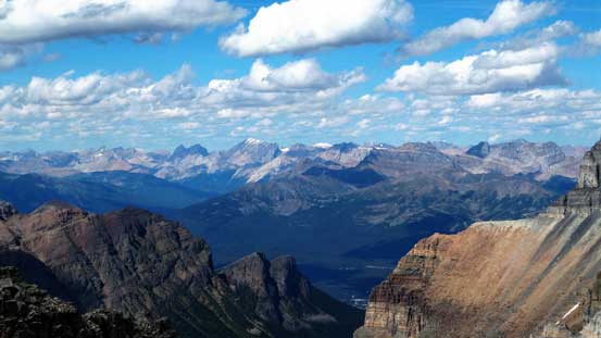 Front-range peaks including Cataract Peak just left of center