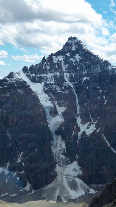 Deltaform Mountain and its super couloir