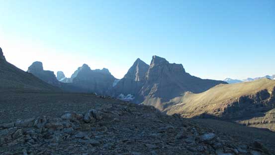 The Murchison Towers from the 'bivy site' (that I didn't use to bivy)