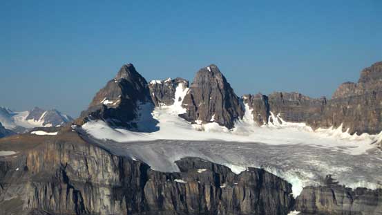 The twin summits of Kaufmann Peaks
