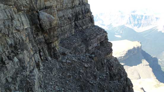 Some exposed ledges like this are the key to bypass 5th class terrain