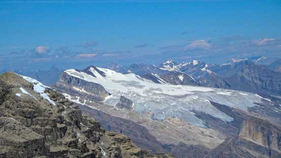The massive icefield on Mt. Wilson