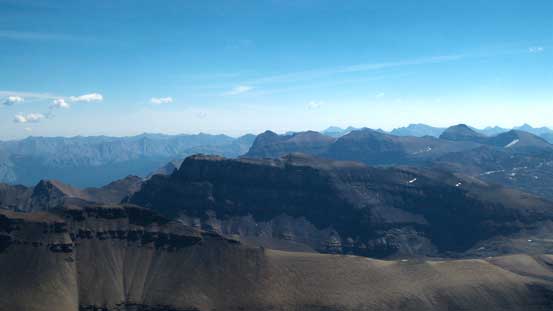 Corona Ridge at center. It looks fairly uninteresting from this vantage point