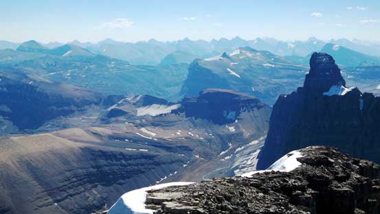 Behind the impressive Hall Tower is the unofficially named Marmota Peak