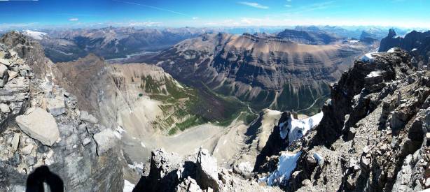Another panorama from the summit. Click to view large size.