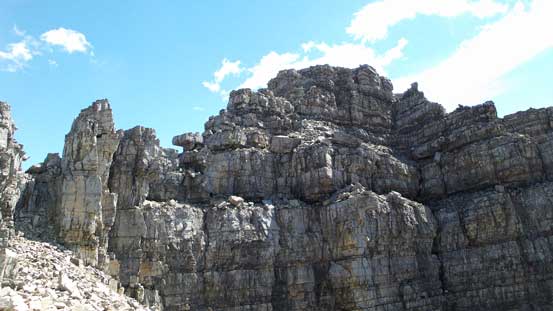 Typical terrain on the SE Peak