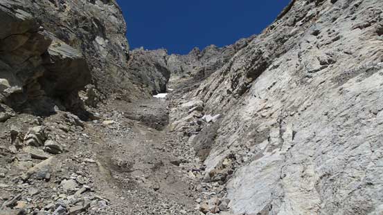The lower (main) gully