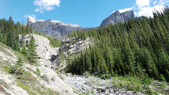 Back to the creek, looking back at one of the canyon sections
