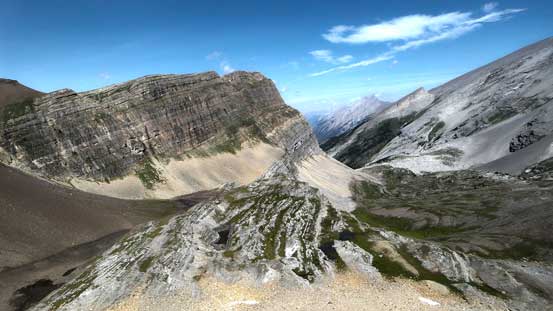 Looking back towards Red Ridge and the (small) Sparrowhawk Tarns