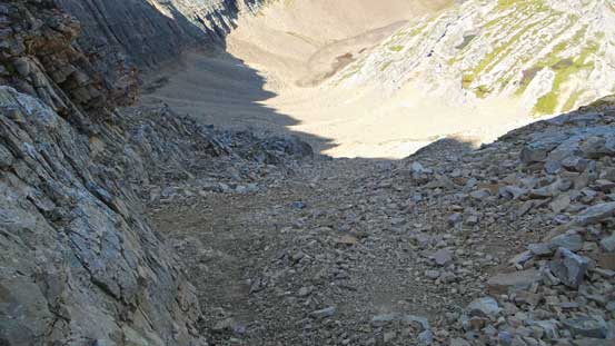 The scree bashing was very loose