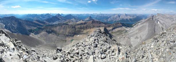 Another panorama from the summit. Click to view large size.