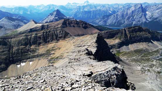 Taking a break on this long west ridge