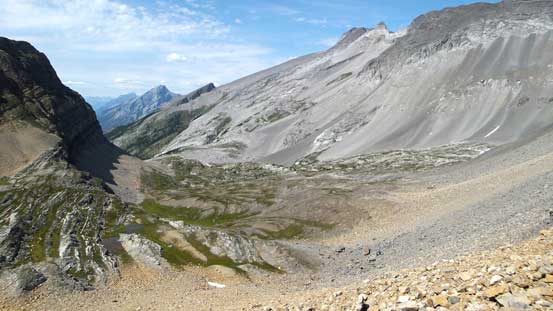 Looking down at this lovely alpine meadow
