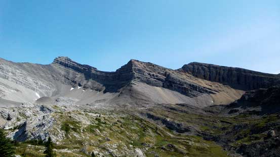Looking back at Mt. Bogart from the trail