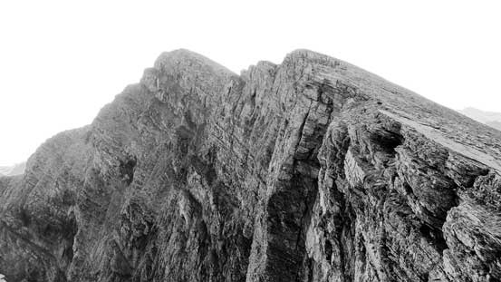 The steep Mt. Alderson's N. Face!