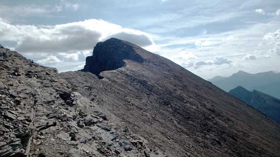 The true summit of Alderson ahead