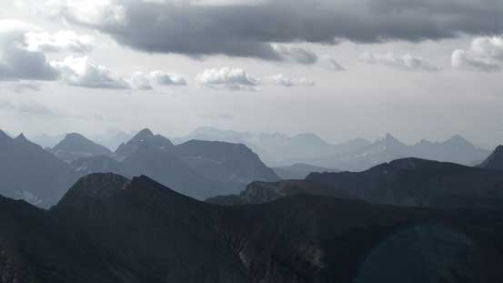 More peaks looking far down south into GNP, MT