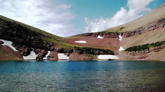 Looking back towards Carthew/Alderson col
