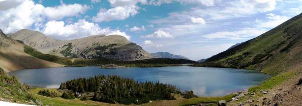 Panorama of the lower Carthew Lake