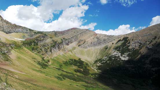 This is the nearby higher peak that I'd also traverse over