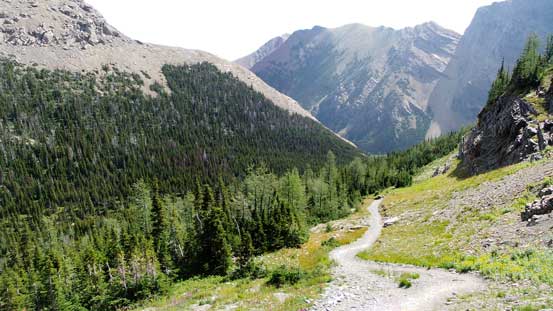 The trail just kept descending. Still had a lot of height to lose.