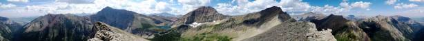 Summit Panorama from Buchanan Peak. Click to view large size.