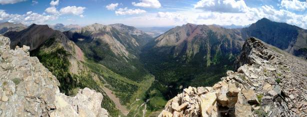 Another panorama from the summit. Click to view large size.