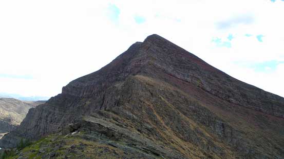 Almost down to Buchanan/Carthew col now, looking ahead