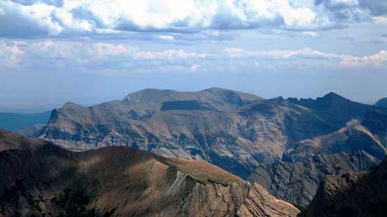 Looking east towards Vimy Peak, Vimy Ridge and Sofa Mountain