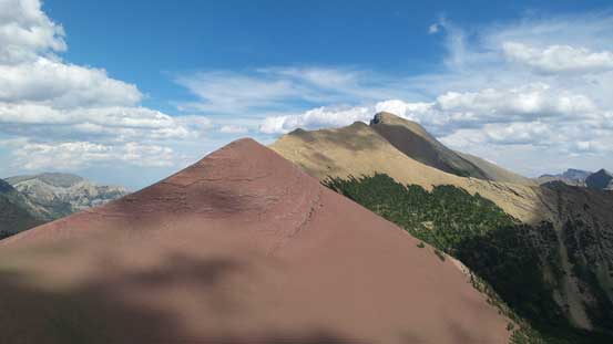 Another picture showing the dramatic change of colours on Mt. Alderson