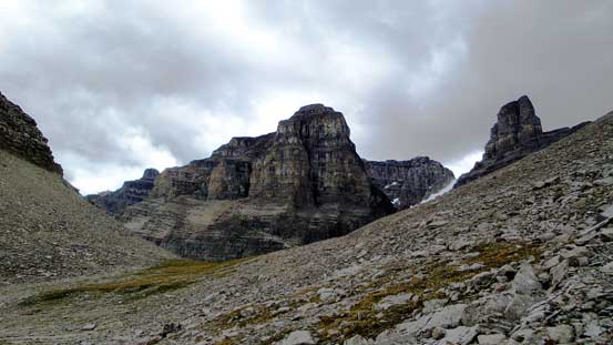 On the other side of the "Totem Pass", looking back towards the Murchison Towers