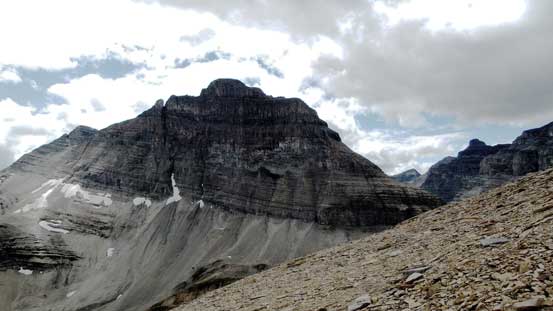 Looking back towards the impressive Totem Tower - apparently a tough climb by Rick Collier