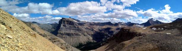 Bashing up horrible scree now, at least the views were good...