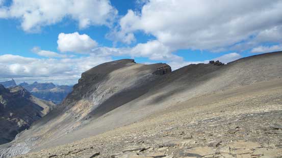 The views were very foreshortened. Ahead was just the false summit