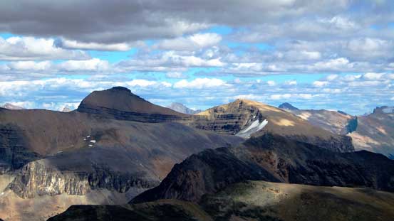 Mt. Loudon is a big one in Siffleur Wilderness