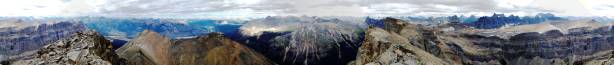 Summit Panorama from Corona Ridge. Click to view large size.