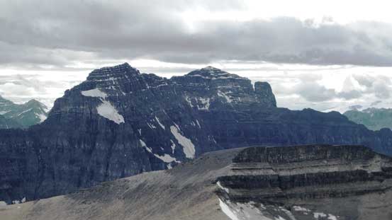 The main massive of Mt. Murchison. True summit on left, bagged a week ago